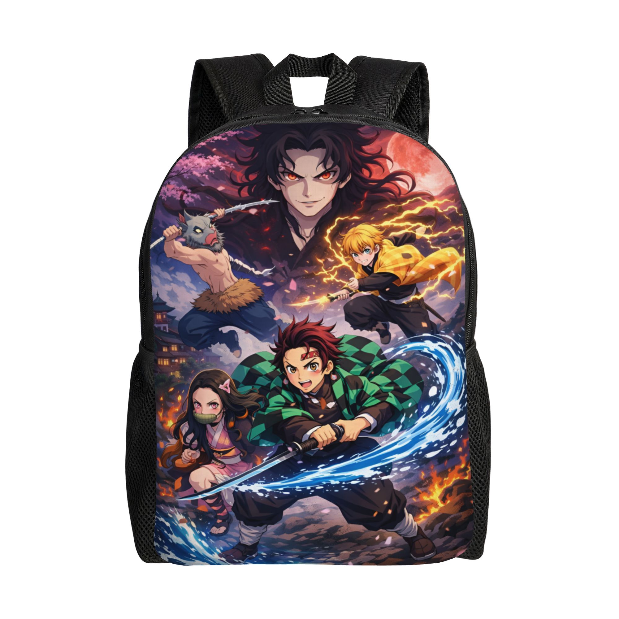 Laptop Accessories Bag For Men - กระเป๋าเป้สะพายหลังเดินทาง D-Demons Slayers สำหรับผู้หญิงผู้ชาย กระเป๋าใส่หนังสือแล็ปท็อปสำหรับโรงเรียน Kimetsus