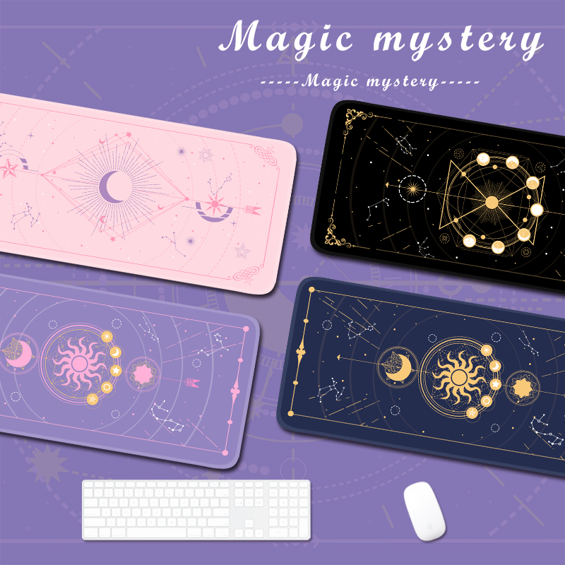 Laptop Accessories Gaming - Magic Moon Star สีม่วงขนาดใหญ่พิเศษ Kawaii สาว