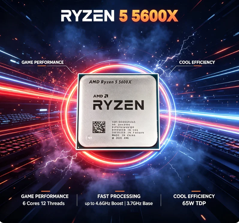 Amd Cpu Ryzen 5 - โปรเซสเซอร์ AMD Ryzen 5 5600X รุ่นที่ใช้