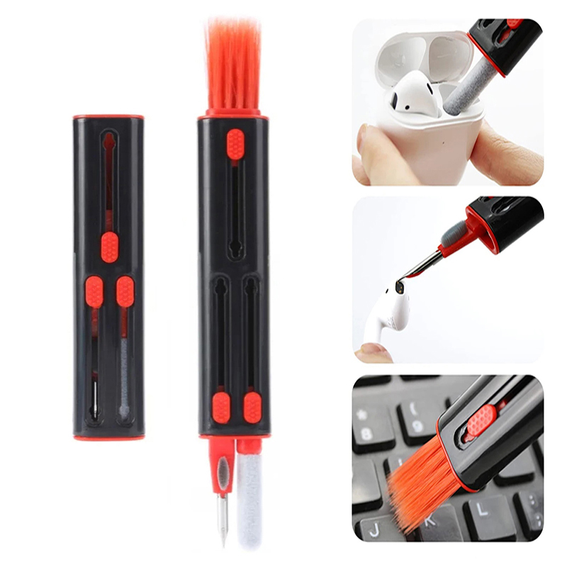 Laptop Accessories Cleaning Kit - 3 In 1 หูฟังชุดแปรงทําความสะอาดกล้องโทรศัพท์แท็บเล็ตแล็ปท็อปแป้นพิมพ์เครื่องมือทําความสะอาดชุดหูฟังทําความสะอาดปากกาสําหรับ Airpod Pro