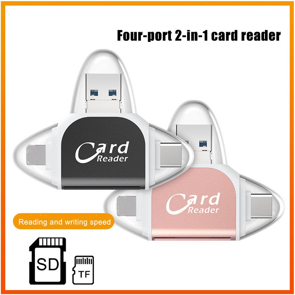 Laptop Accessories Usb - เครื่องอ่านการ์ดอเนกประสงค์ 1 ชุด แบบ Universal Micro