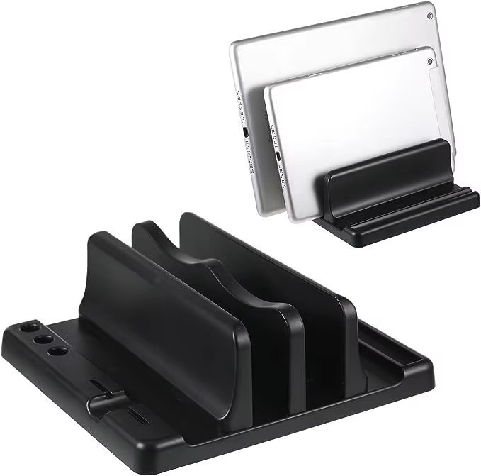 Laptop Accessories Wholesale - ขาตั้งแล็ปท็อปแบบตั้งโต๊ะ ABS ประหยัดพื้นที่บนโต๊ะทำงาน ง่ายต่อการวางอุปกรณ์คอมพิวเตอร์ ปรับความกว้างได้ ที่เก็บของบนโต๊ะทำงาน