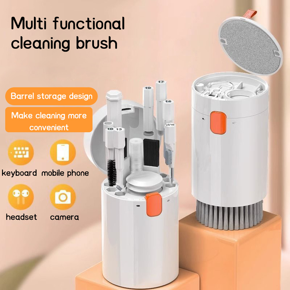 Laptop Accessories Cleaning Kit - ชุดทำความสะอาดอุปกรณ์อิเล็กทรอนิกส์อเนกประสงค์พร้อมแปรงสำหรับโทรศัพท์ แอร์พอด แล็ปท็อป กล้อง หูฟัง คีย์บอร์ด