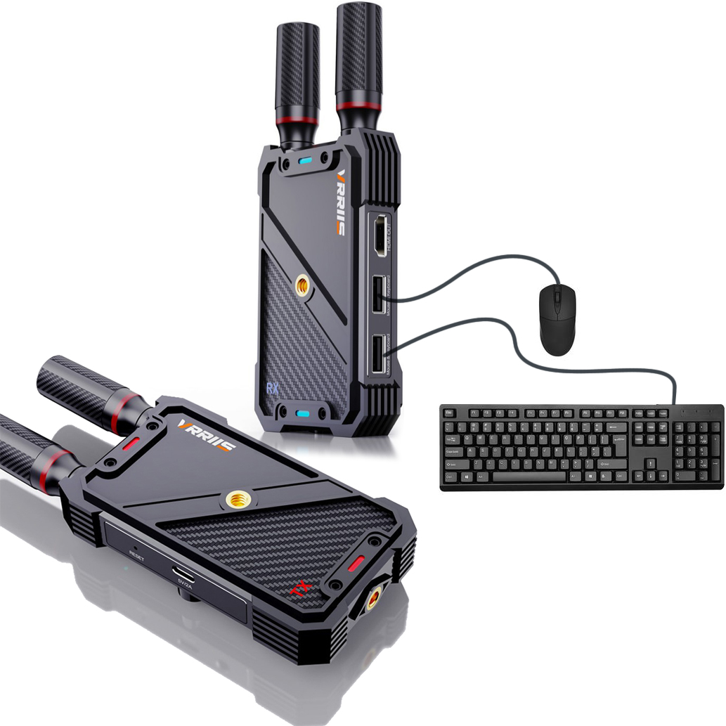 Laptop Accessories Gaming - VRRIIS WL082K ชุดส่งสัญญาณภาพและเสียง HDMI KVM ไร้สาย