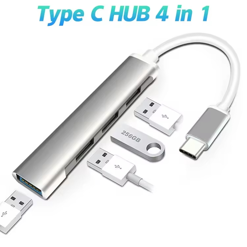 Laptop Accessories Usb - ตัวแยก USB แบบ Type C สำหรับคอมพิวเตอร์