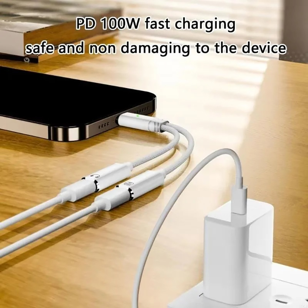 ตัวแยก USB C 2 ใน 1 แจ็คหูฟังอ - Laptop Accessories Usb บทวิจารณ์และราคา