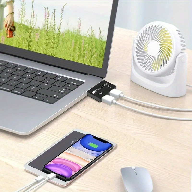 USB2.0 Splitter 1 ชาย 2 พอร์ตห - Laptop Accessories Usb บทวิจารณ์และราคา