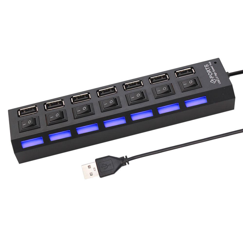 7 พอร์ตยูเอสบี 2.0 ฮับสปลิตเตอ - Laptop Accessories Usb บทวิจารณ์และราคา