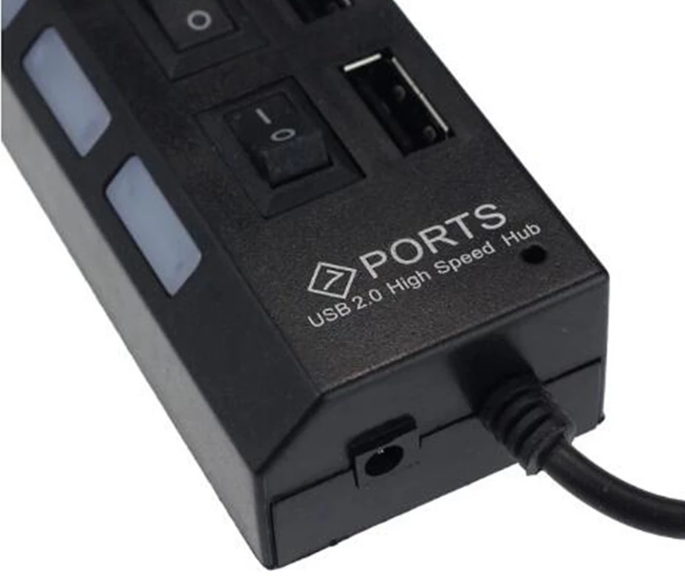 7 พอร์ตยูเอสบี 2.0 ฮับสปลิตเตอ - Laptop Accessories Usb บทวิจารณ์และราคา