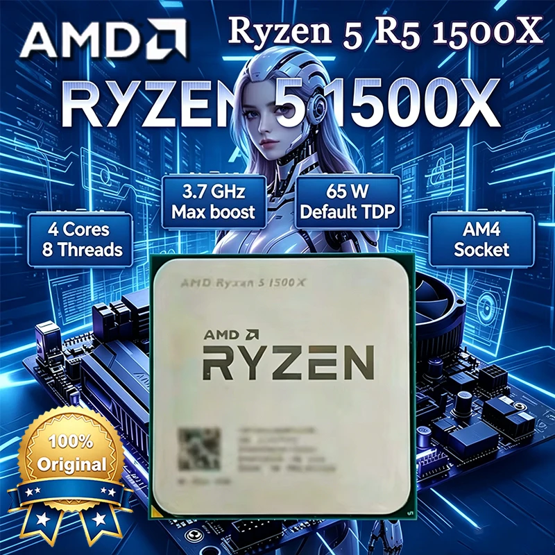AMD Ryzen 5 1500X AMD R 5 1500 - Amd Cpu Ryzen 5 บทวิจารณ์และราคา