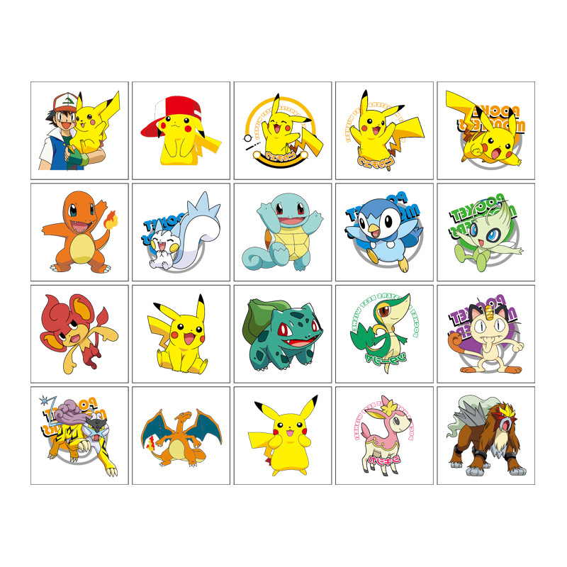 5*5 ซม.20pcs Pokemon Pikachu T - Laptop Accessories Wholesale บทวิจารณ์และราคา