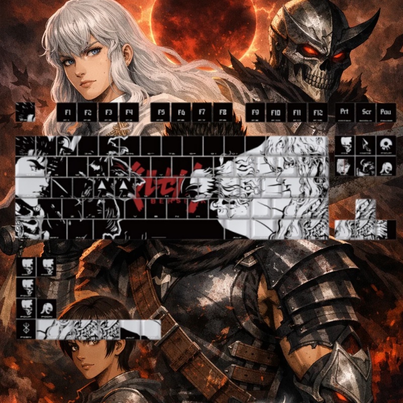 ธีม BERSERK อะนิเมะคีย์แคป 98  - Laptop Accessories Gaming บทวิจารณ์และราคา