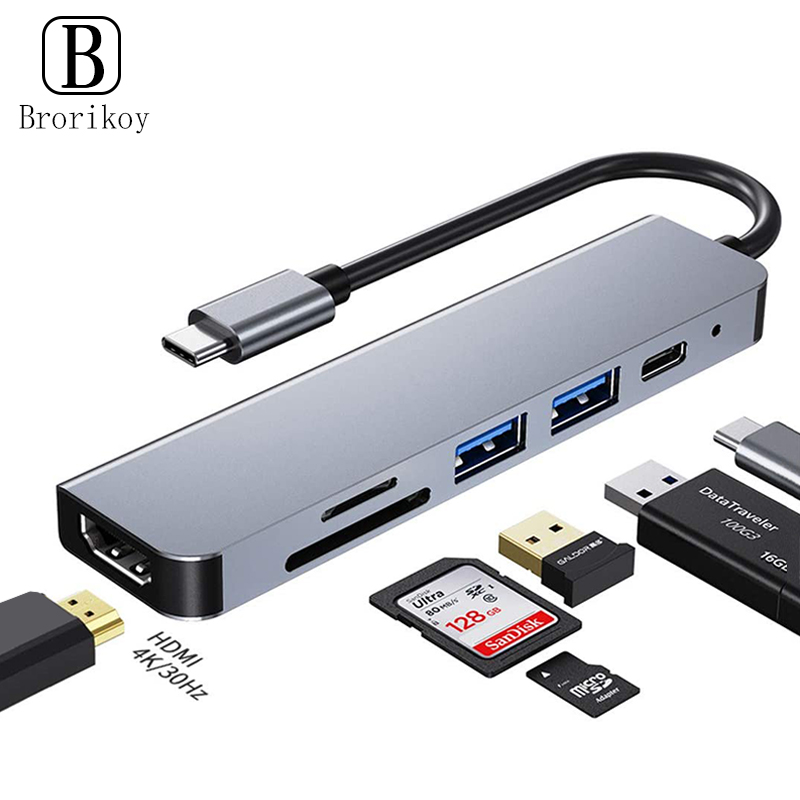 6 In 1 PD Type C Docking Stati - Usb C Docking Hub บทวิจารณ์และราคา