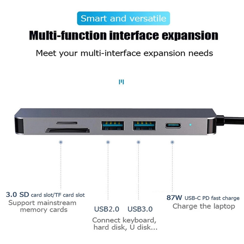 6 In 1 PD Type C Docking Stati - Usb C Docking Hub บทวิจารณ์และราคา